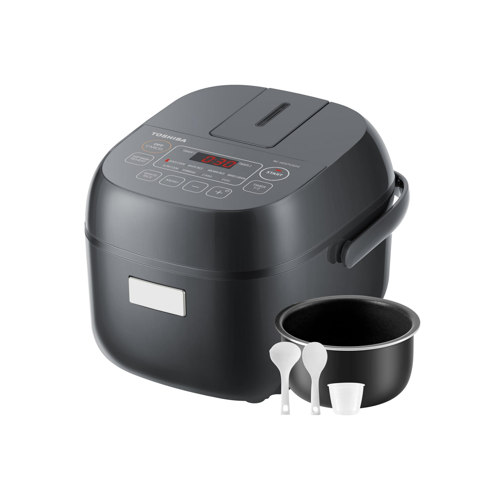 Arrocera Toshiba, Pequeña, 700 Ml, 3 Tazas, Lcd Sin Cocinar, 8 Funciones