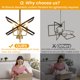 thumbnail image 4 of Candelabro WJShome de 4 luces negro y dorado 150 cm, 4 of 9