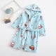 thumbnail image 4 of Albornoz infantil otoño e invierno nuevo pijama infantil de franela para hombre y mujer, 4 of 5
