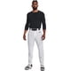 thumbnail image 3 of Pantalón de béisbol Under Armour Utility para hombre blanco/negro, talla S, 3 of 7