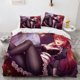 thumbnail image 1 of Kawaii Anime sexy Girl Bedding Set,Duvet Cover Comforter Bed Set Quilt Cover Pillowcase, Boys Girls Adults Bed Sheets, 1 of 5