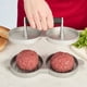 thumbnail image 3 of Molde De Hamburguesa Plateado De Doble Forma, 3 of 4