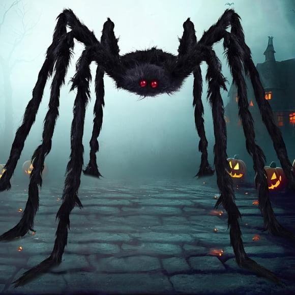 Figura JOYIN con forma de araña gigante de 9 pies para Halloween, decoración