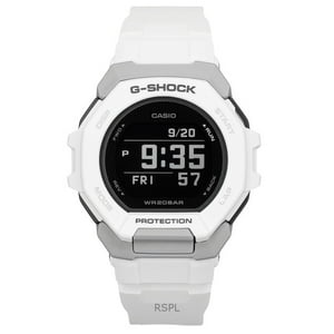 Casio - Reloj Digital Quartz Para Hombre G-Shock G-Squad Smartphone Link Correa De Resina Biomaterial Blanca Gbd-300-7 200M