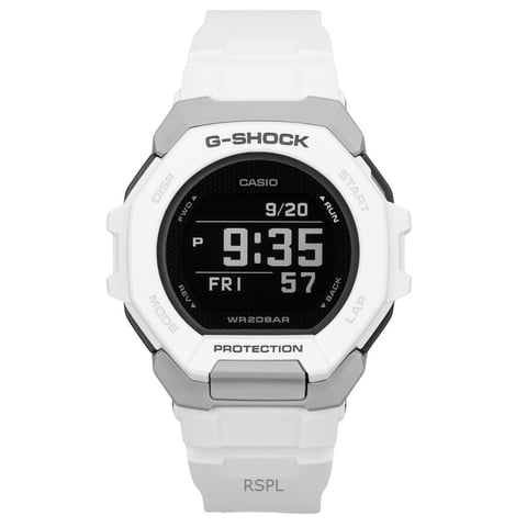 Casio - Reloj Digital Quartz Para Hombre G-Shock G-Squad Smartphone Link Correa De Resina Biomaterial Blanca Gbd-300-7 200M