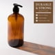 thumbnail image 3 of Set de 2 Botellas de Vidrio Ámbar con Bomba 1L kitchentoolz, 3 of 9
