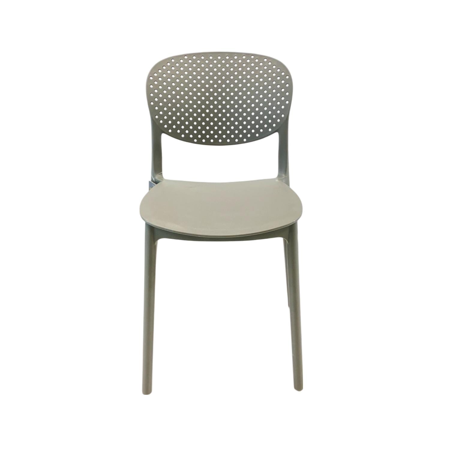 Silla Plástico Apilable Deco Hamburg Gris Escandinavia Gris Tamaño Único