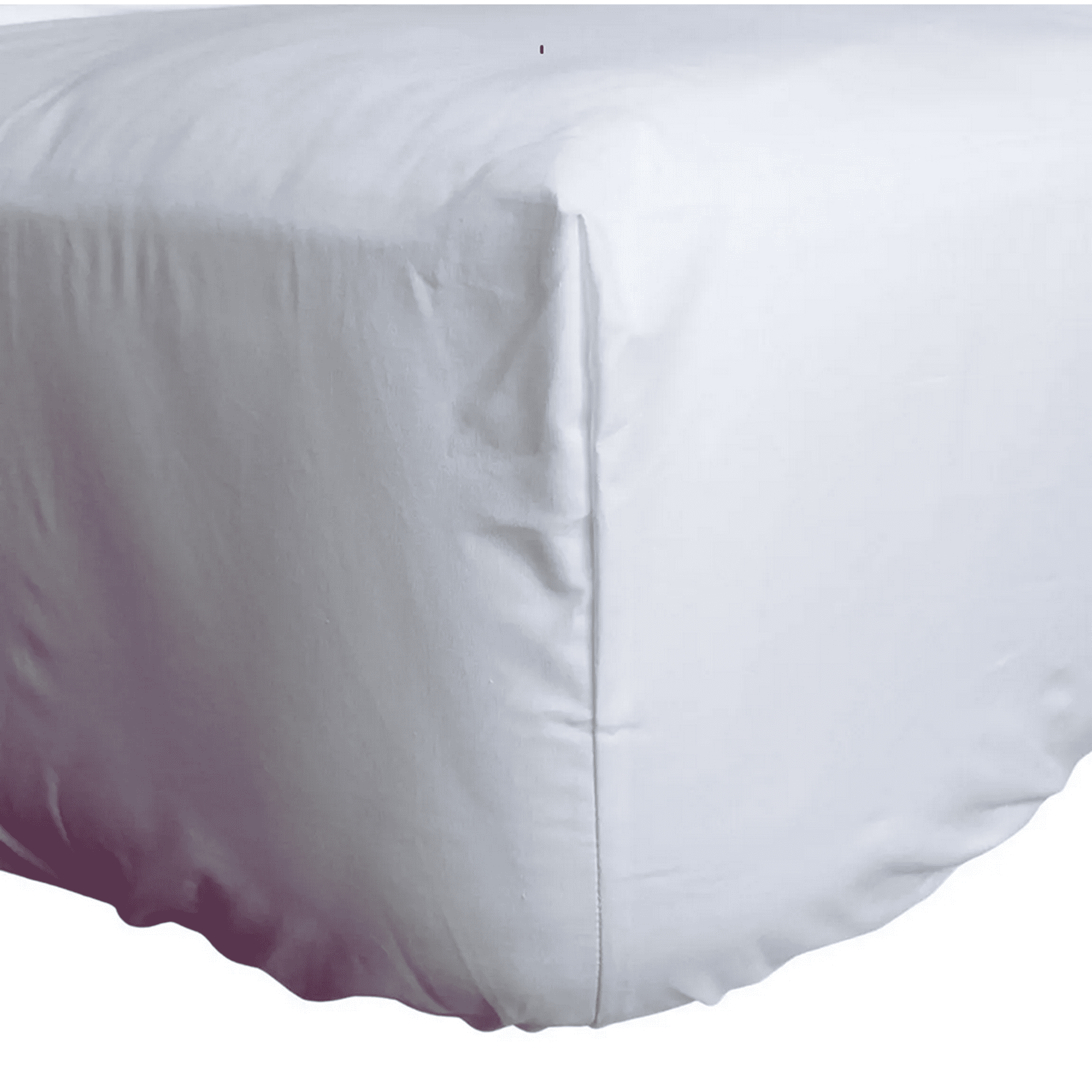 Genérico - Sabana Bajera Elasticada 2 Plazas Blanco 200 Hilos