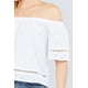 thumbnail image 4 of Top Peplum de Crochet con Lazo en la Parte Delantera, 4 of 5