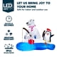 thumbnail image 3 of Pesca inflable de osos polares con pingüinos de 6 pies con LED navideños, 3 of 9