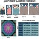 thumbnail image 3 of Boho Throw Blanket Soft Lightweight Plush Flannel Fleece Blanket with Paisley Bohemia Floral Print Pattern for Couch Sofa Bed Travel All Season Decor Blanket for Kids Adult Single, 3 of 5