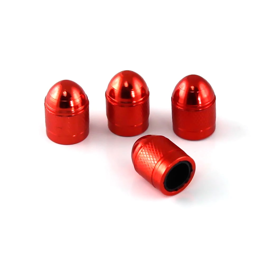 Slime - Set De Tapa Valv Aluminio 4 Pc Roja