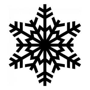 Rienda Libre Graphics - Decomural Xmas Snowflake Winter Christmas Ws-17192