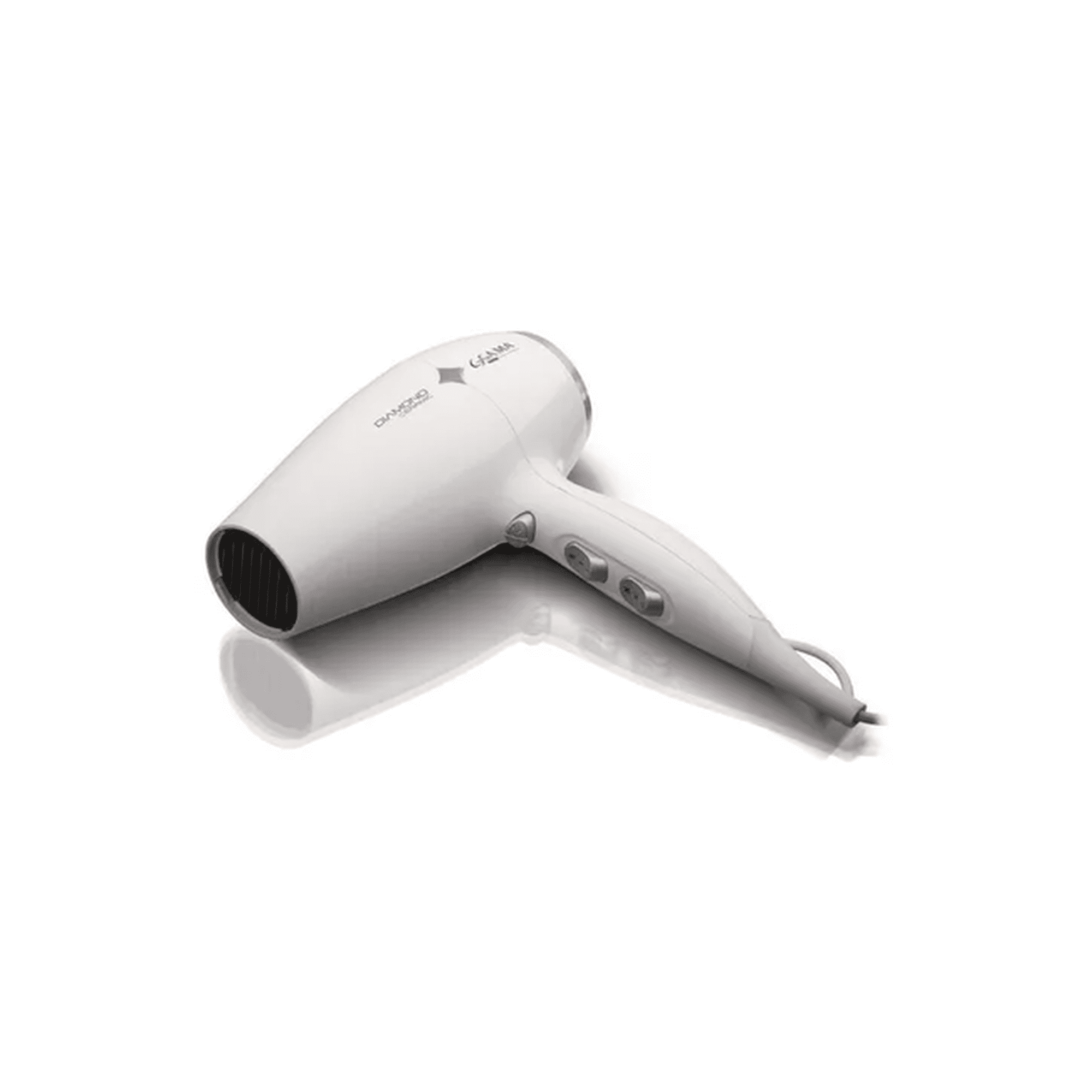 Genérico - Secador De Pelo Gama Diamond Ceramic 2300w Nano Silver, Color Blanco