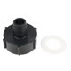 thumbnail image 3 of Adaptador de tanque de agua ibc conector de tanque de agua de rosca gruesa montaje negro 25mm, 3 of 5