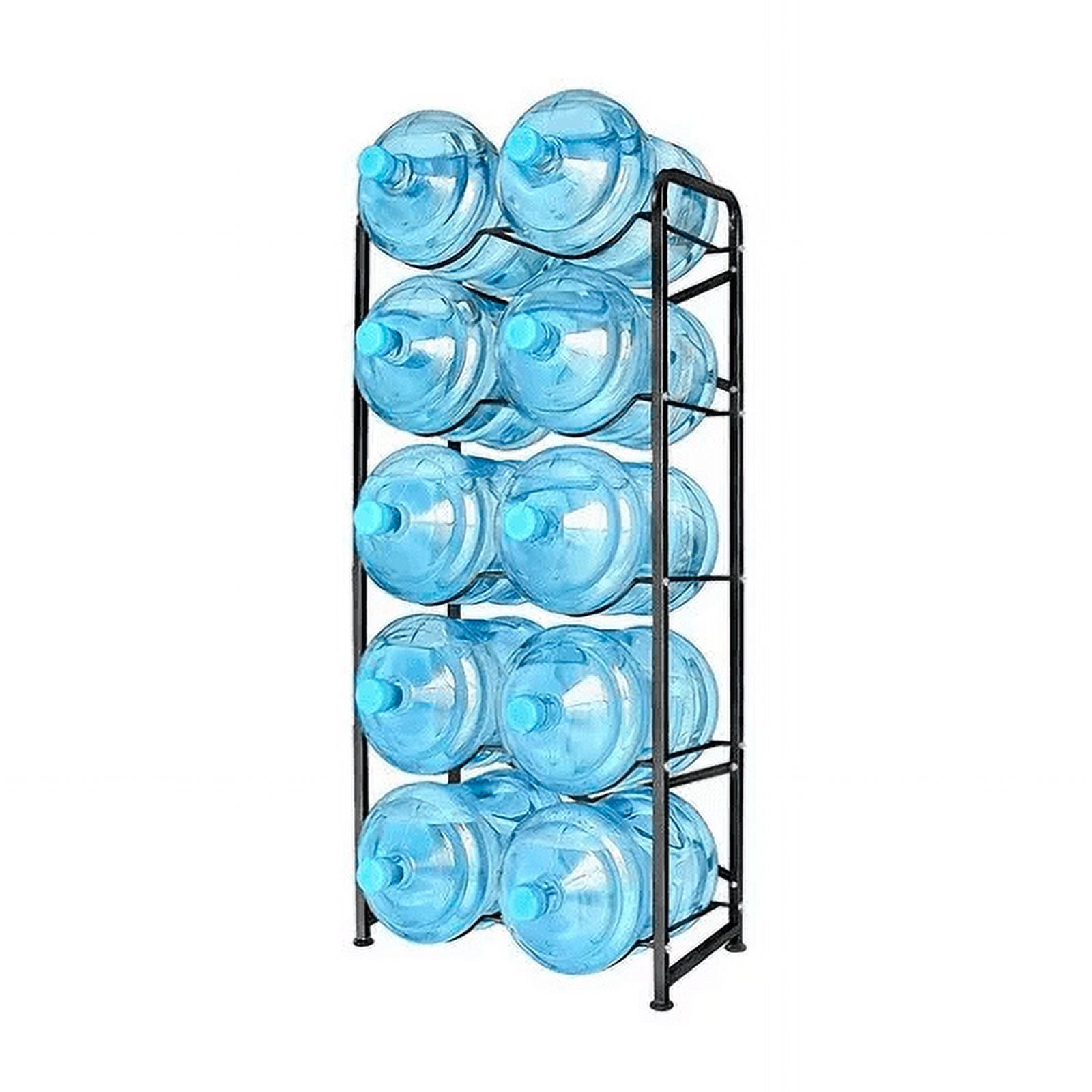 Genérico - Estante Organizador Rack 10 Botellones Bidones Agua 20lts Negro