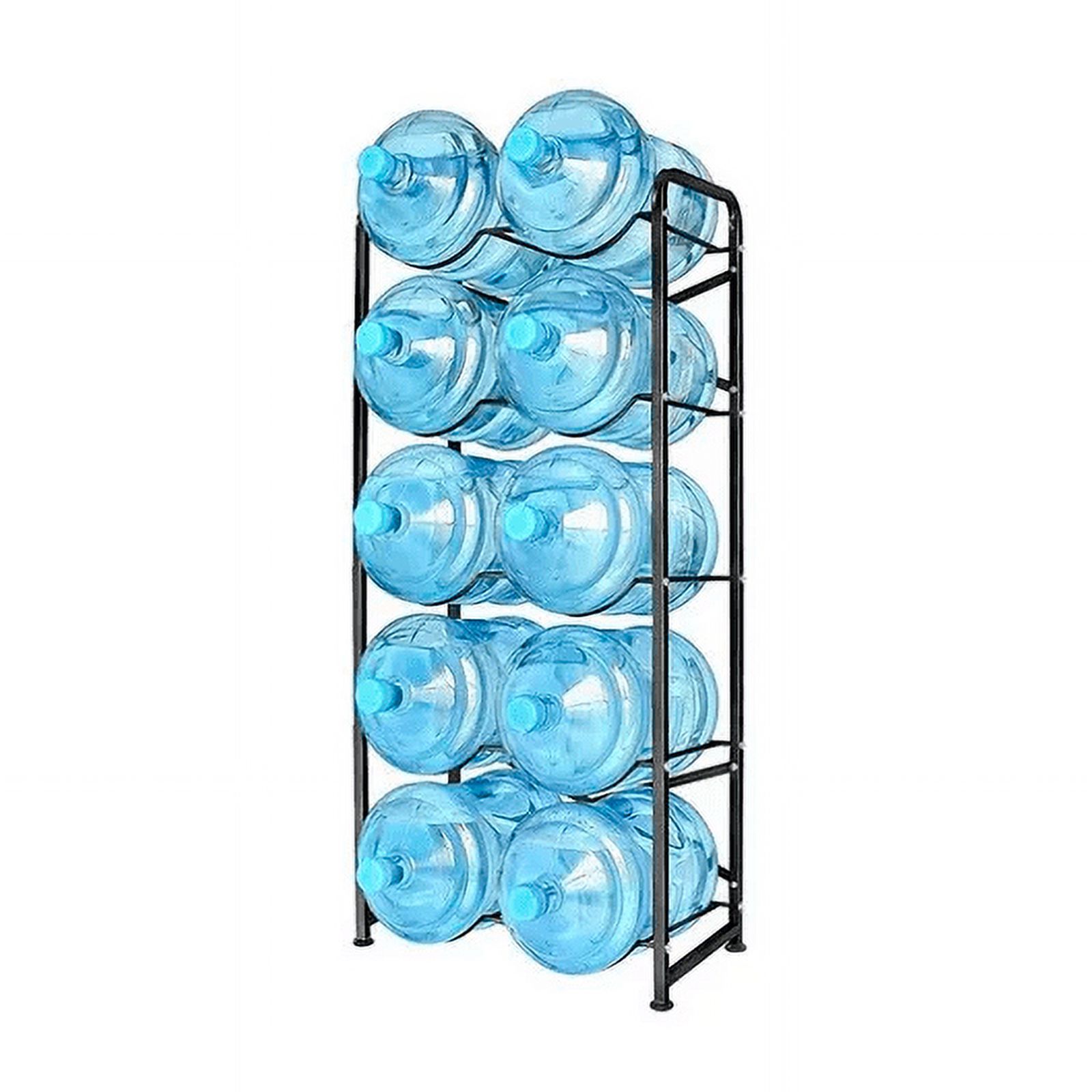 Genérico - Estante Organizador Rack 10 Botellones Bidones Agua 20Lts Negro