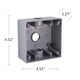 thumbnail image 2 of Caja estanca Hubbell 5341-0 11.4 x 11.4 cm gris, 2 of 2