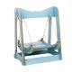thumbnail image 4 of Gato Hamaca Cama Tumbona Cuerda Para Rascar Mascota Colgando Columpio Para Conejo Gatito Azul, 4 of 5