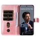 thumbnail image 4 of Funda con Cremallera para Realme 12 Pro Plus , Carcasa Cartera de Cuero PU con Soporte y Tarjetero, 4 of 6