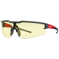 Gafas De Seguridad Milwaukee Antiarañazos Lentes Amarillas Negro/Rojo