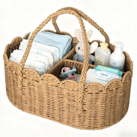 Organizador para pañales Wwmayfeel de papel trenzado