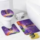 thumbnail image 4 of Willy Wonka-theme 4-Piece Shower Curtain Set with Rugs, Waterproof Bathroom Decor Set Includes Bath Mat, U-Shaped Rug, Toilet Lid Cover and Curtain with Hooks, 4 of 6