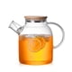 thumbnail image 1 of Tetera De Vidrio Estufa Y Microondas Segura Botera De Vidrio De Borosilicato 60 8 Oz Jarro De Vidrio Transparente Con Tapa De Bambú Natural Y Filtro Extraíble Para Hacer Té De Flores Y Zum, 1 of 3
