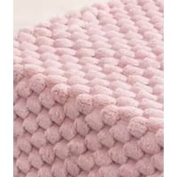 Genérico - Piecera Plush Peludita 2 Plazas O King 70X190 Cm Color Rosa