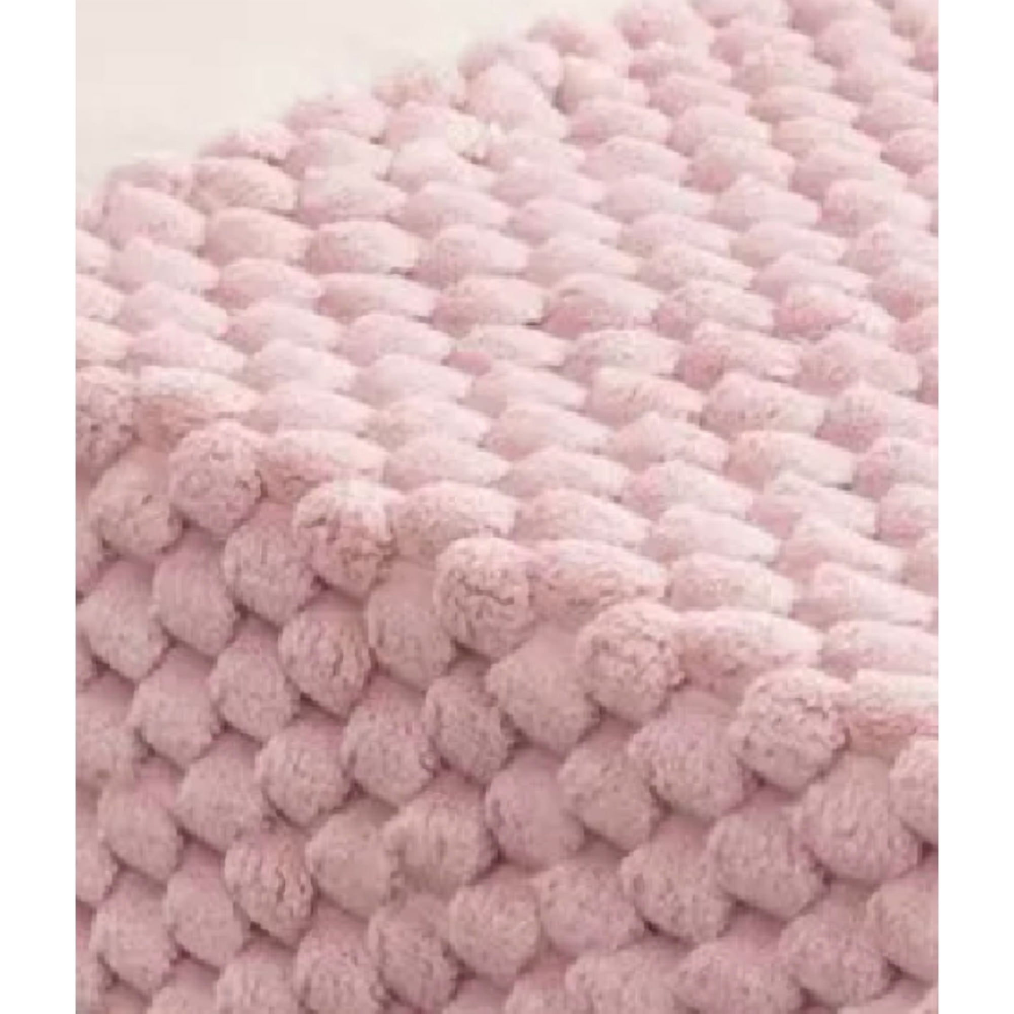 Genérico - Piecera Plush Peludita 2 Plazas O King 70x190 Cm Color Rosa
