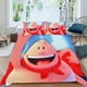 thumbnail image 2 of Capitán Calzoncillos Conjunto de sábanas temático, trío de piezas, cómodo y amigable con la piel, diseño único, regalo de decoración para el hogar para familiares, amigos y fans, 90 cm * 190 cm, 2 of 6