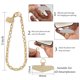 thumbnail image 5 of Pulsera para teléfono con forma de corazón MOUTAKEY con forma de corazón, 5 of 6