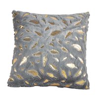 Magideal - Funda De Almohada De Felpa, Funda De Cojín Suave, Regalo De Inauguración De La Casa, Elegante Funda De Almohada Portátil, Funda De Cojín Cuadrada Para D