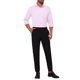 thumbnail image 2 of INSPIRE CHIC Estilo Camisa de Hombre Cuello de Punta Manga Larga Botón Color Sólido Camisa de Vestir de Negocios M Rosa, 2 of 5