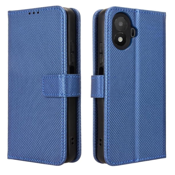 Funda Billetera para iPhone 17 con Ranuras y Soporte Azul
