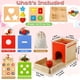 thumbnail image 2 of 7-in-1 Montessori Wooden Baby Toys, Including Carrot Harvesting Game, Matchbox, Coin Box, Object Permanence Box, Shape Sorter, And Toddler Christmas Birthday Gift, 2 of 2