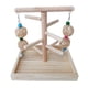 thumbnail image 4 of Soporte De Madera Para Pájaros, Gimnasio, Mesa, Loro, Juguete, Periquito, Percha De Madera Maciza, Percha Para Pájaros, 4 of 5