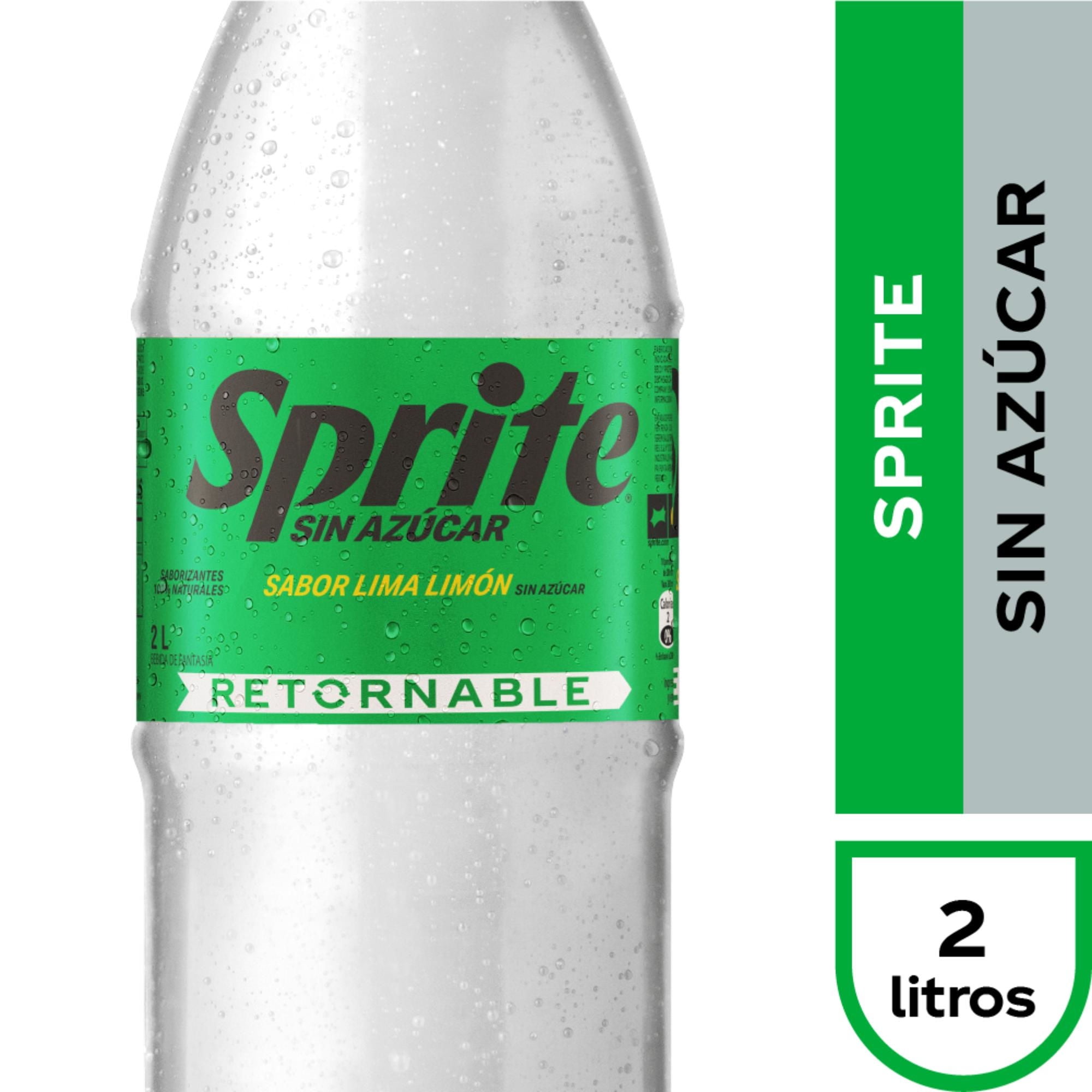 Bebida Limón Sin Azúcar Botella Retornable 2 L Sprite