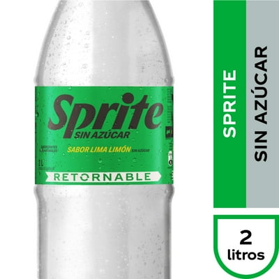 Bebida Limón Sin Azúcar Botella Retornable 2 L Sprite