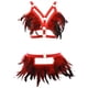thumbnail image 5 of Sultry Feather Body Harness Belt - Hollow Out Cage Bra & Waist Bondage Harness Strap for Women - Sexy Lingerie & Underwear Accessories, 5 of 5