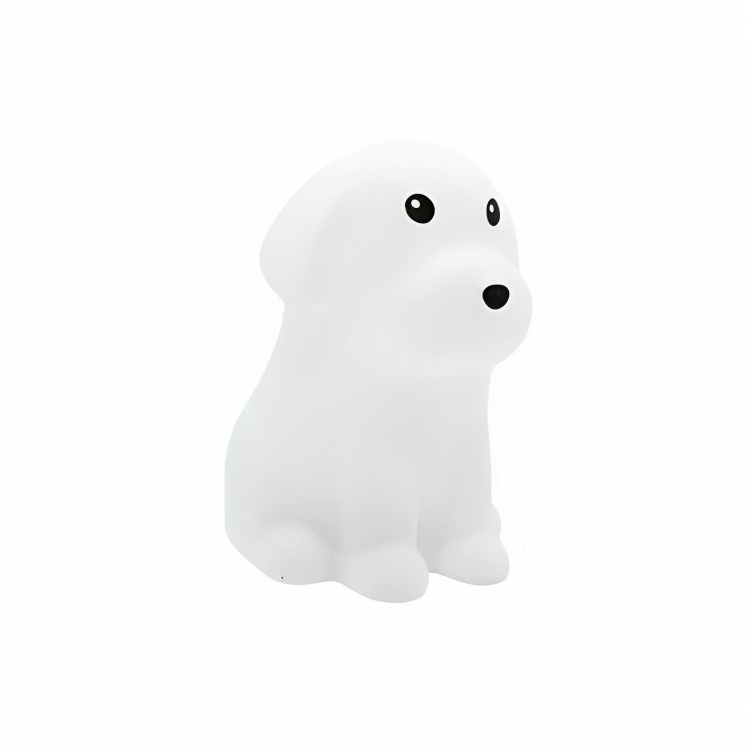 Genérico - Lámpara De Noche De Silicona Led Rgb Squishy Perrito