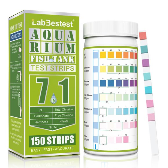 Tiras de prueba LabBestest para acuario 7 en 1 - 150 unidades