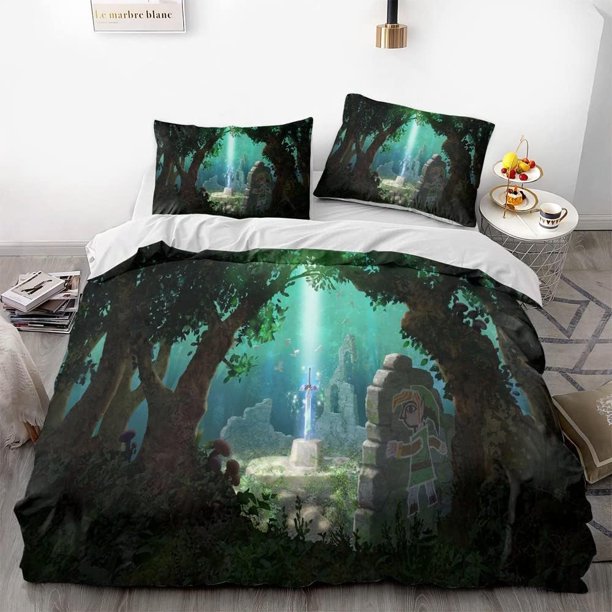 The Legend of Zeld-a Game Duvet Cover Set 3D Bedding Comforter Cover Bedding Set