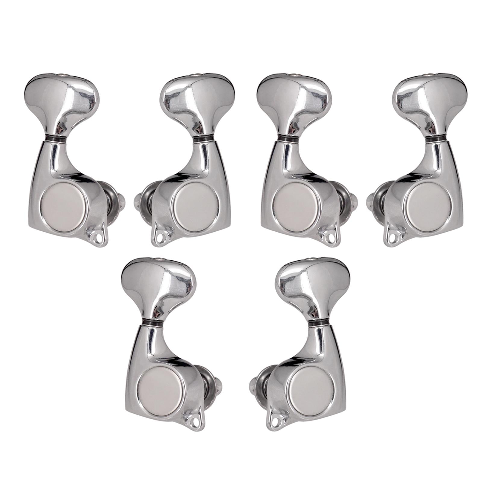 Bothyi - Clavijas De Afinación De Cuerdas De Bloqueo De 6 Piezas Para Guitarras Acústicas Folk Eléctricas