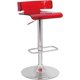thumbnail image 1 of Taburete de bar Acme Rania giratorio rojo con altura ajustable, 1 of 3