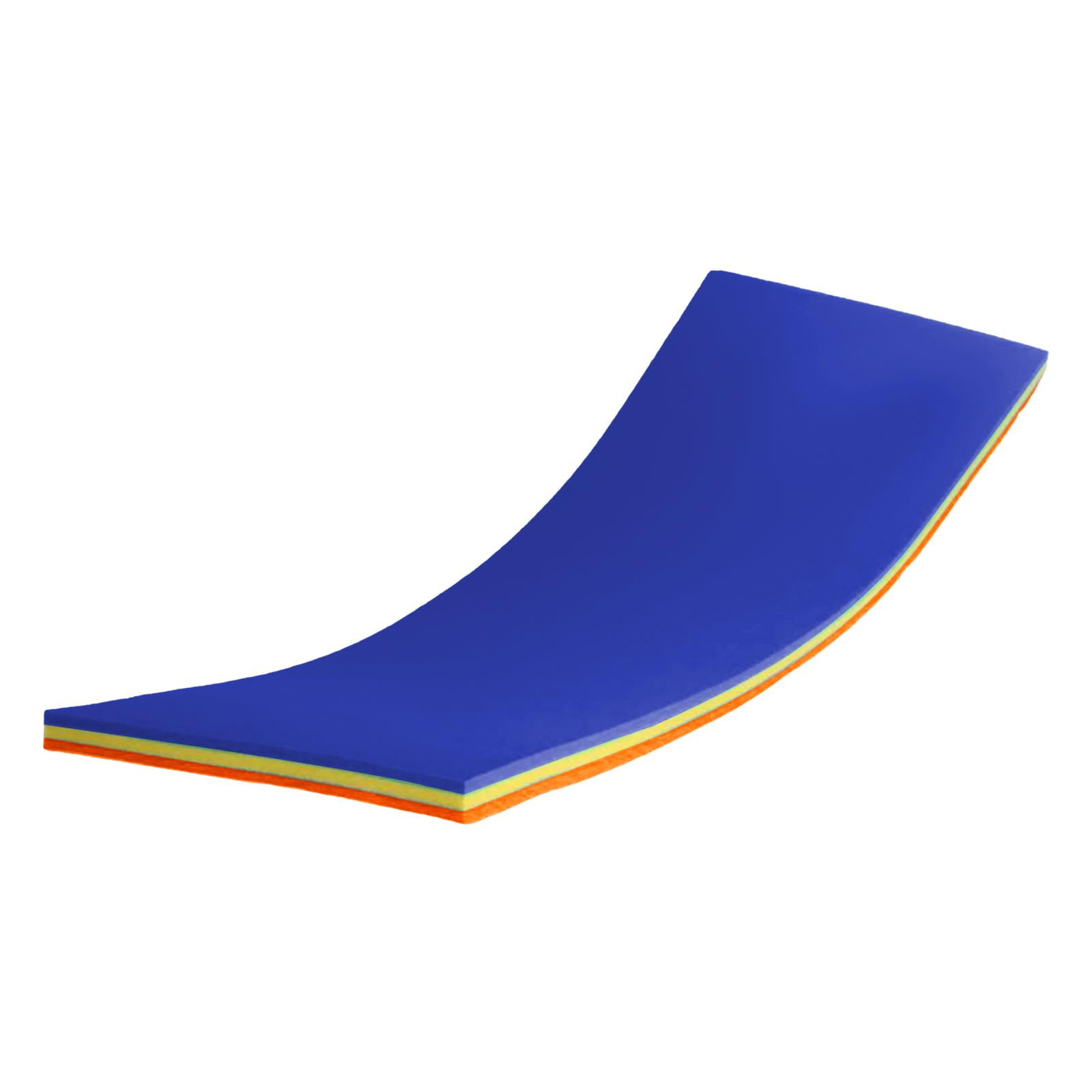 Magideal - Colchoneta Flotante De Agua, Manta Flotante, Colchón Enrollable, Flotador Tipo Alfombra De Juego Premium, Colchón De Salón Para Cama, Barco De Natació Amarillo Naranja Azul