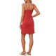 thumbnail image 3 of INSPIRE CHIC Camisón de Mujer con Lazo Estampado Lindo de Verano sin Mangas Camisón Camiseta de Dormir Camisola Camiseta de Noche M Rojo, 3 of 6
