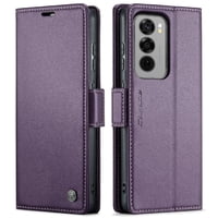 Caseme Tipo Cartera Oppo Reno 12 5G Con Cierre Magnético, Rfid, Tarjetero, Soporte, Carga Inalámbrica