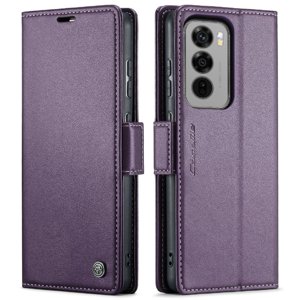 Caseme Tipo Cartera Oppo Reno 12 5G Con Cierre Magnético, Rfid, Tarjetero, Soporte, Carga Inalámbrica