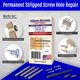 thumbnail image 5 of Kit de reparación de bisagras para puertas Zem Screw #9x3 Permanent, paquete de 4, 5 of 7